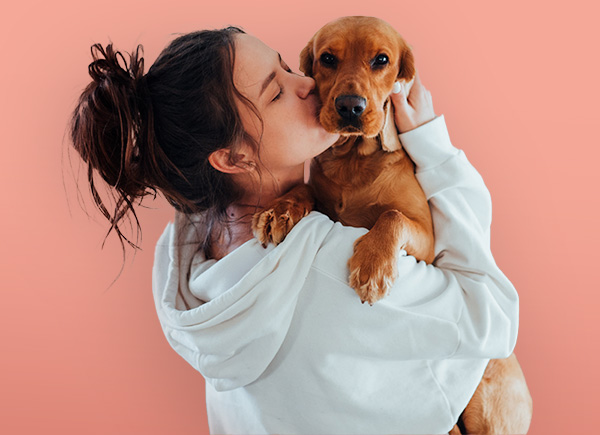 A child and a dog